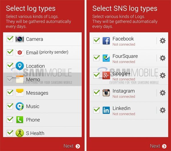 Samsung Life Times aplicación