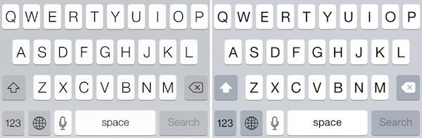 Beta 3 de iOS 7.1 — teclado