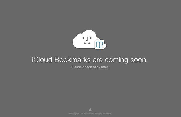 iCloud Bookmarks en iCloud.com