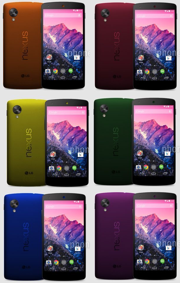 Google Nexus 5 colores