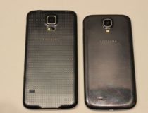 Samsung Galaxy S5 junto al Galaxy S4