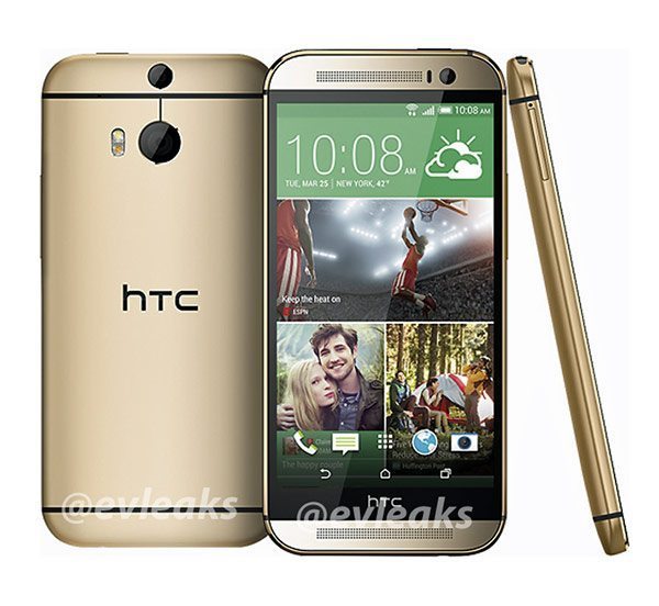 Alegado Nuevo HTC One (HTC M8) color oro