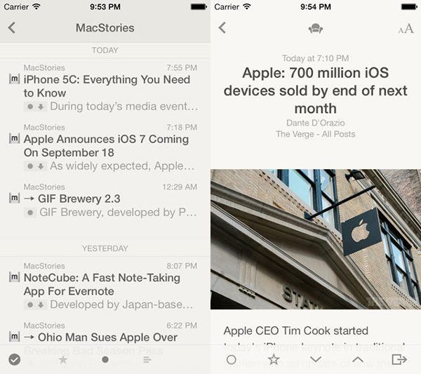 8 Apps esenciales para iPhone — Reeder 2
