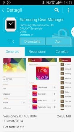 Samsung Gear Manager: Descargar APKs aplicaciones Galaxy S5