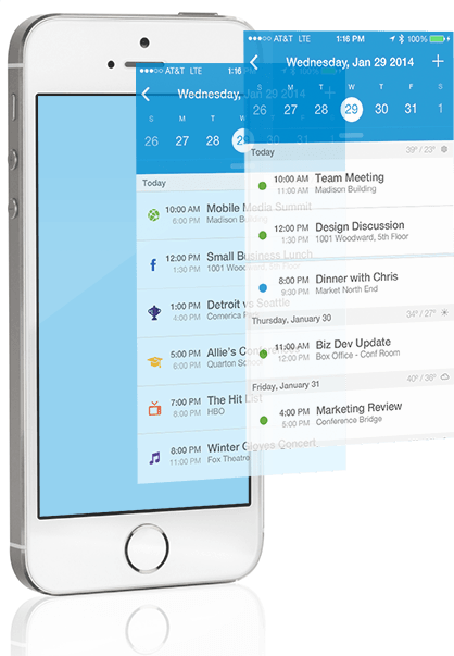 UpTo Calendar para iPhone