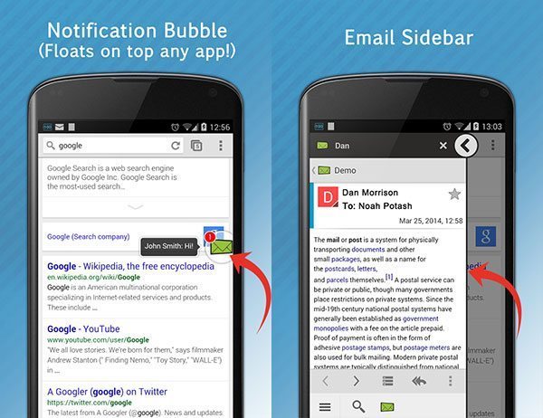 Apps Android de la semana - Floating Mail