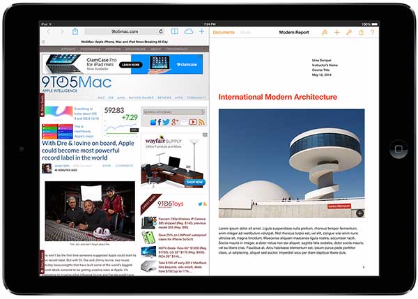 Multitarea real en iOS 8 para iPad
