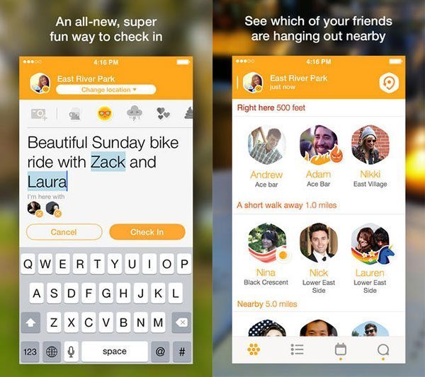 Swarm by Foursquare para iPhone y Android