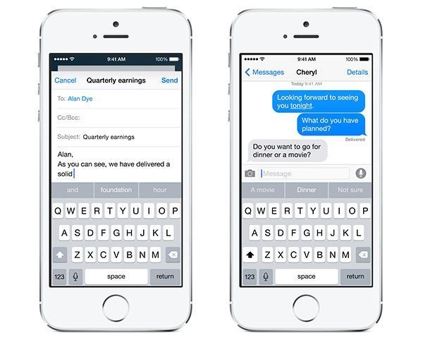 iOS 8 - QuickType