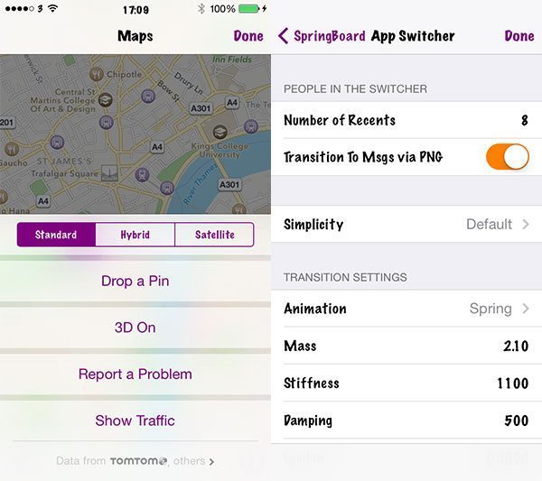 iOS 8 personalización interfaz