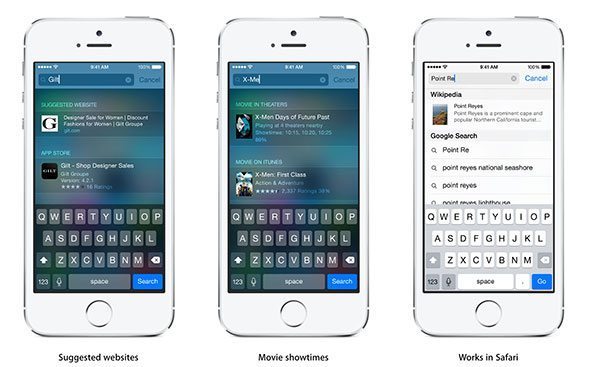 iOS 8 - Spotlight