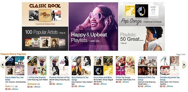 Amazon Prime Music (web)