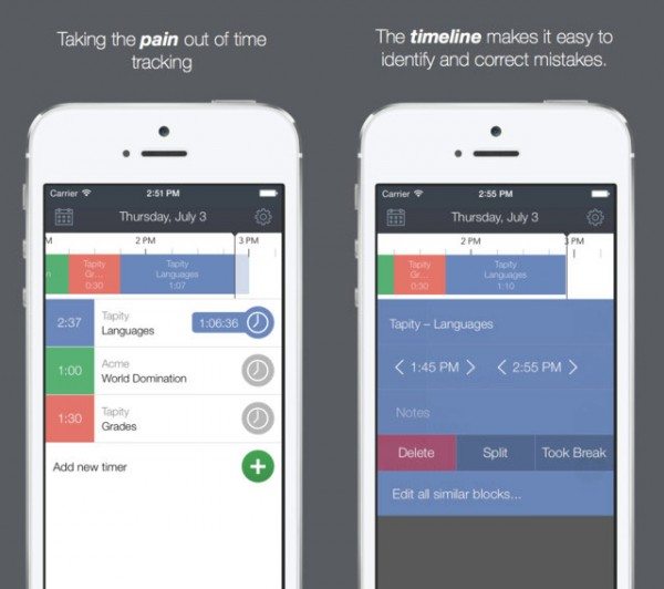 Hours app — App para manejar el tiempo y tareas iPhone
