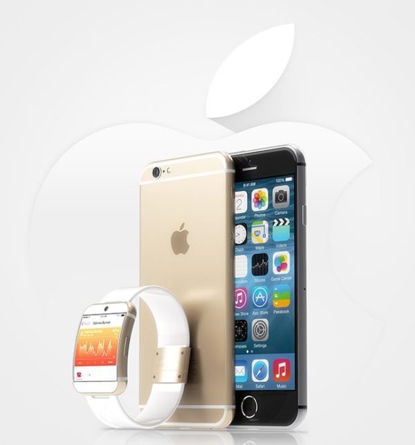 Concepto iWatch y iPhone 6