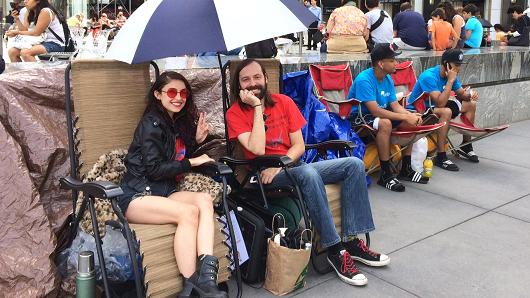 Primeras personas fila iPhone 6