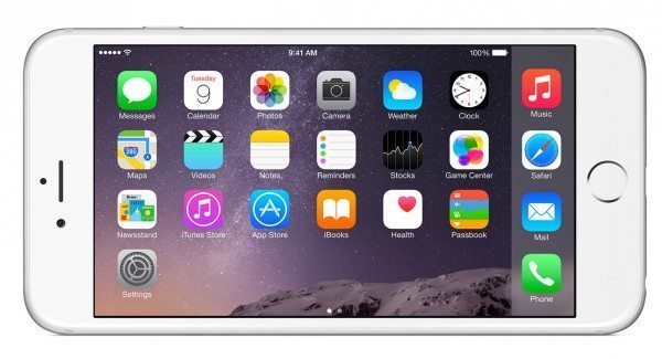 Homescreen iOS 8 landscape