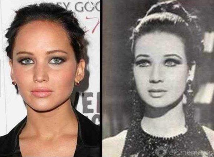 Jennifer Lawrence la actriz egipcia Zubaida Tharwat