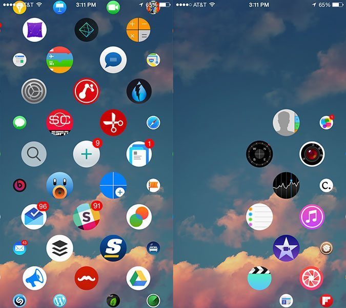 Aeternum - Interfaz del Apple Watch en el iPhone