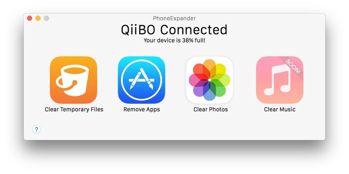 PhoneExpander para Mac — Libera espacio en tu iPhone