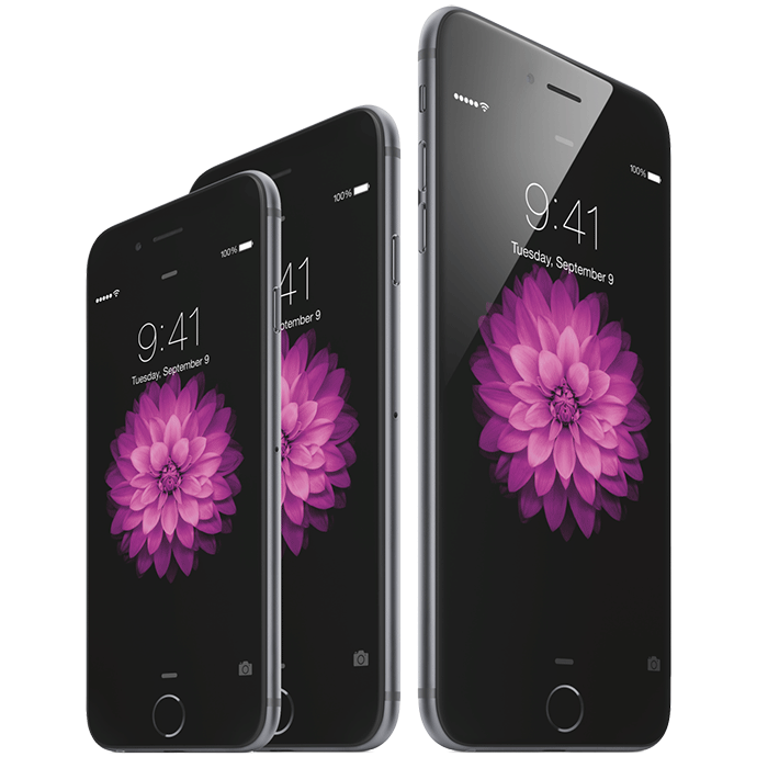 Concepto iPhone 6C, iPhone 6s y iPhone 6S Plus