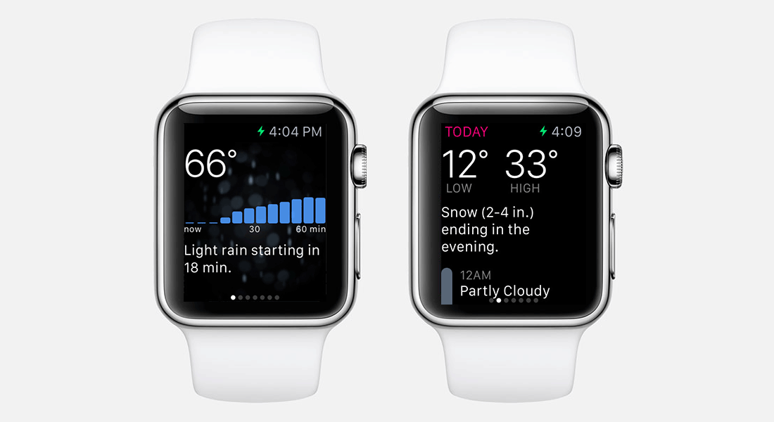 Aplicaciones Apple Watch: Dark Sky