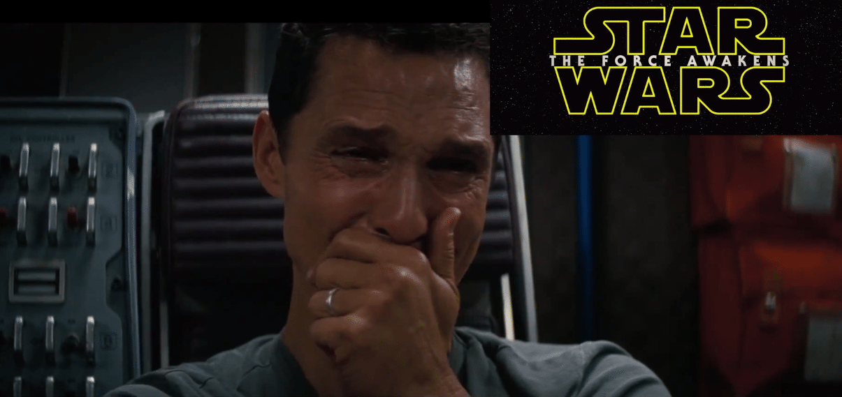 Matthew McConaughey reacciona igual que nosotros al tráiler de The Force Awakens