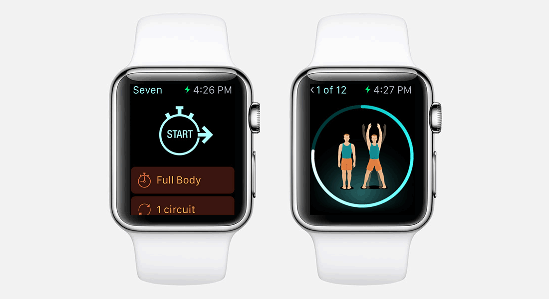 Aplicaciones Apple Watch: Seven