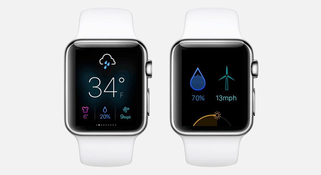Aplicaciones Apple Watch: Yahoo Weather