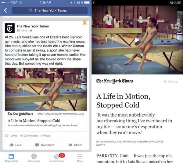 Facebook Instant Articles