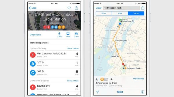 Apple Maps iOS 9 