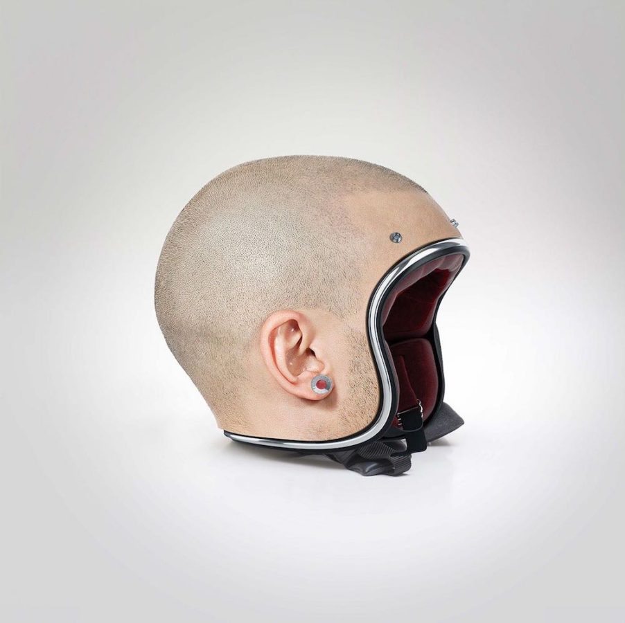 Casco Motoras Cabezas rapadas