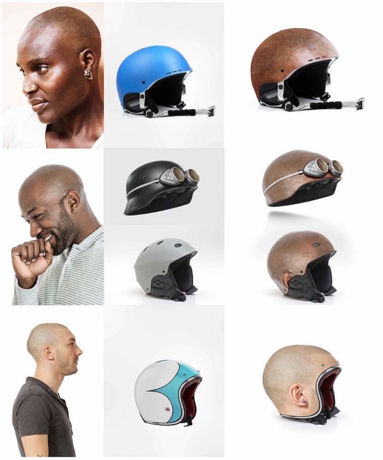 Casco Motoras Cabezas rapadas