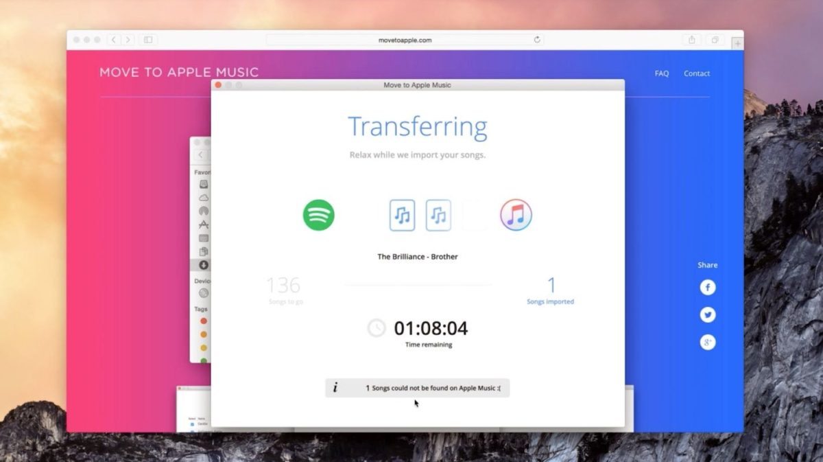 Move to Apple Music — aplicación para pasar playlists de Spotify a Apple Music