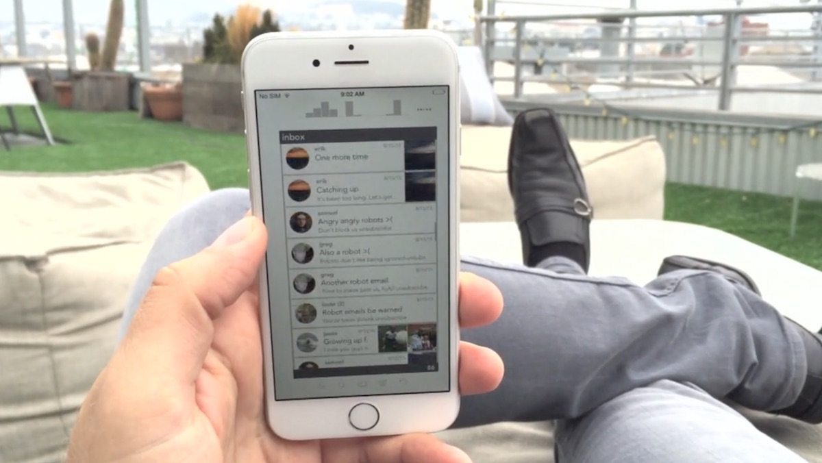 Geronimo app email para iPhone