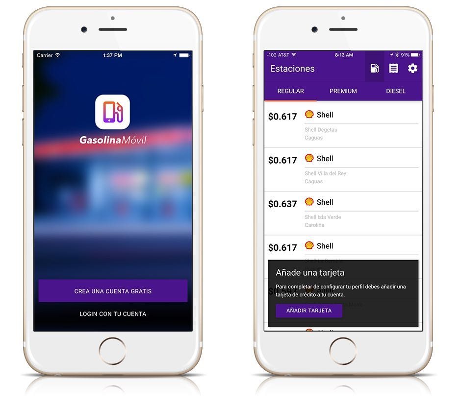 Gasolina Móvil para iPhone y Android