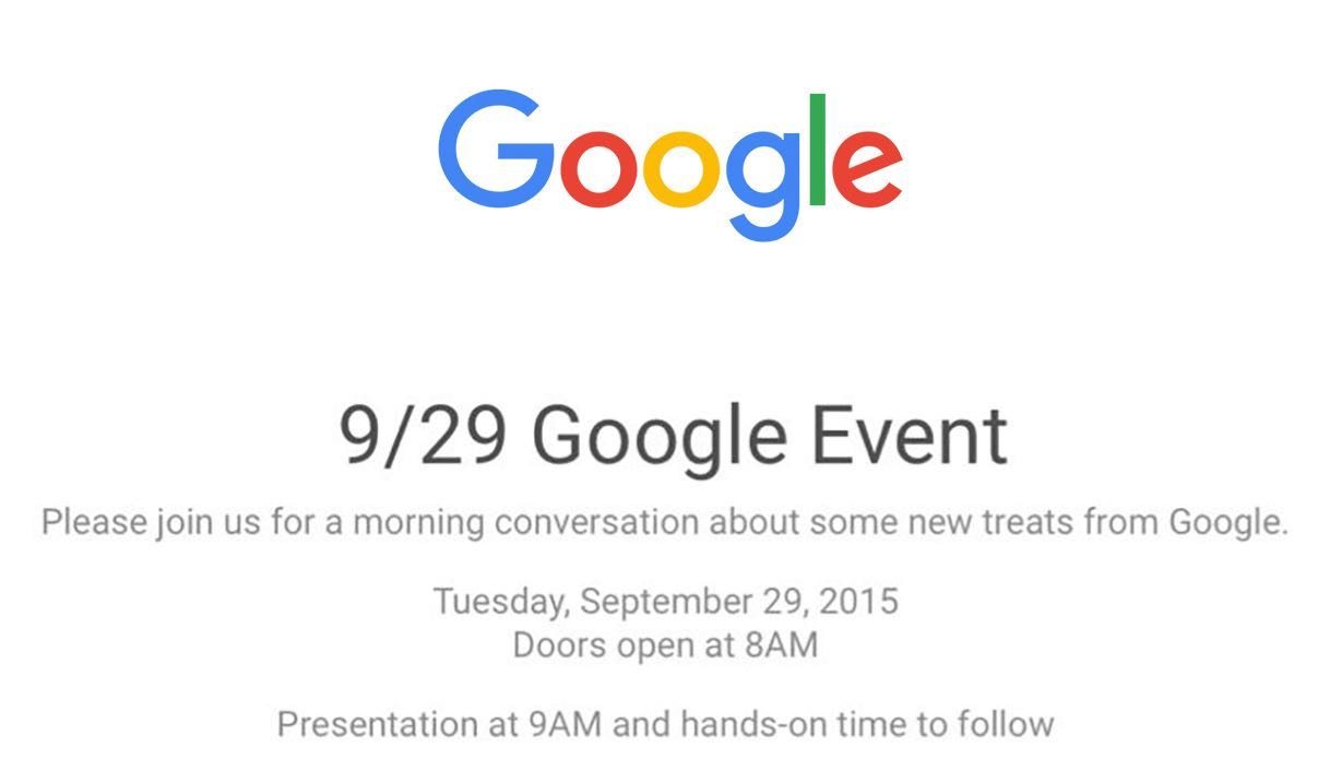 Google Evento 29 septiembre — Nuevos Nexus 5X y Nexus 6P