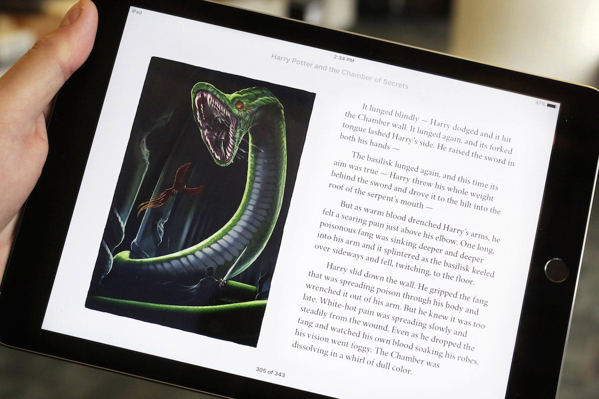 Libros de Harry Potter animados en iBooks Store de Apple