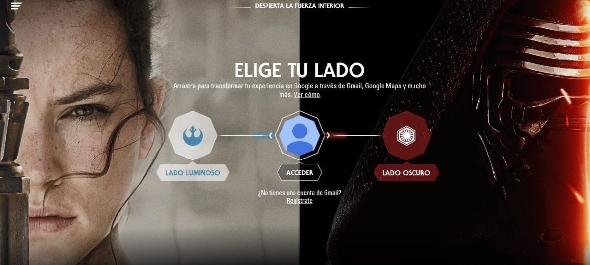 Star Wars - Google - Lado - Captura Pantalla