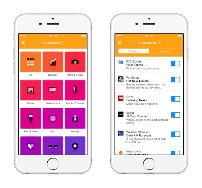 Notify app de noticias de Facebook
