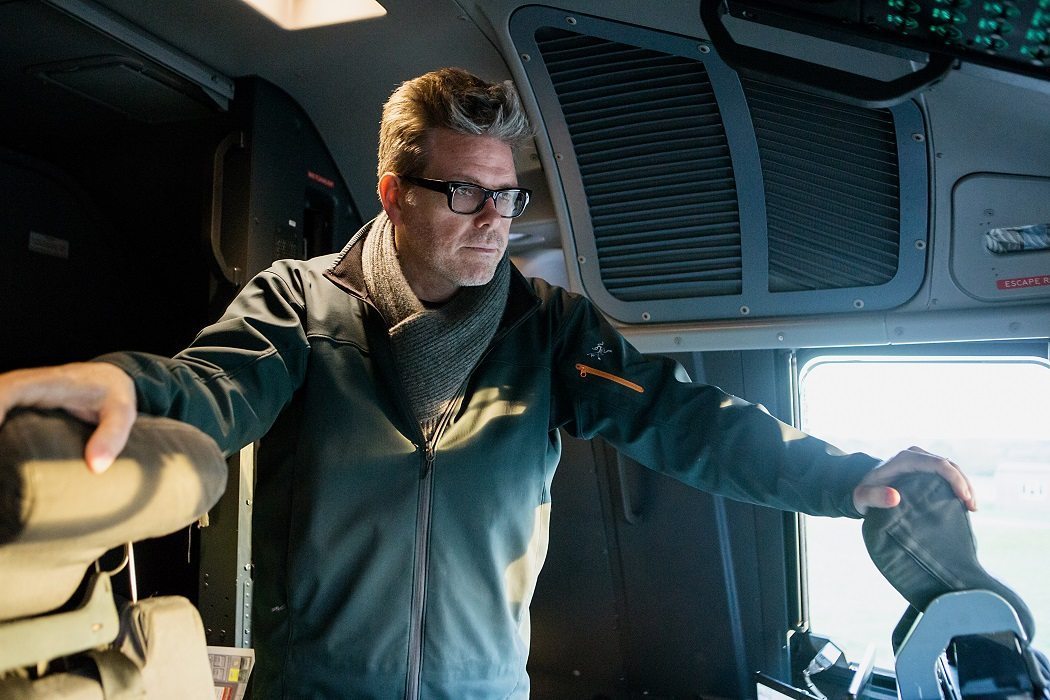 Christopher McQuarrie en el plató de Mission: Impossible - Rogue Nation