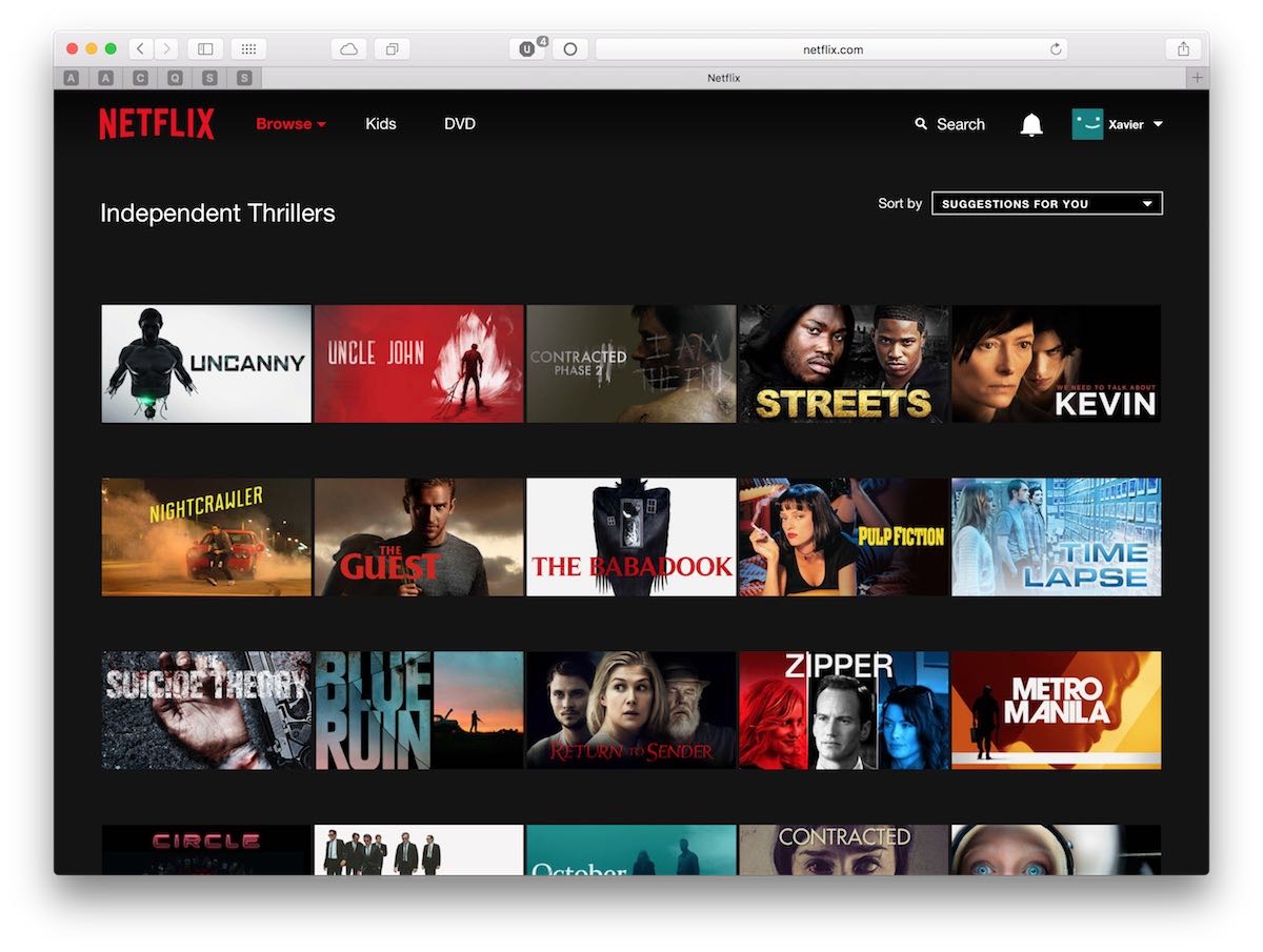 Categorías Secretas en Netflix