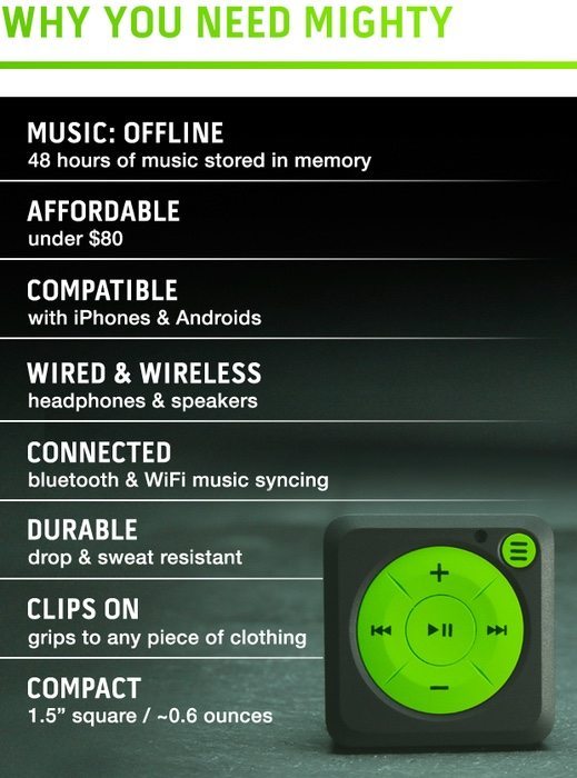 Mighty el iPod Shuffle para Spotify