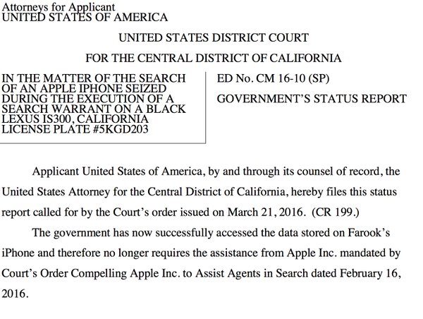 FBI logra desbloquear el iPhone 5C del terrorista del caso de San Bernardino, California