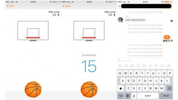 Juego de Baloncesto Facebook Messenger