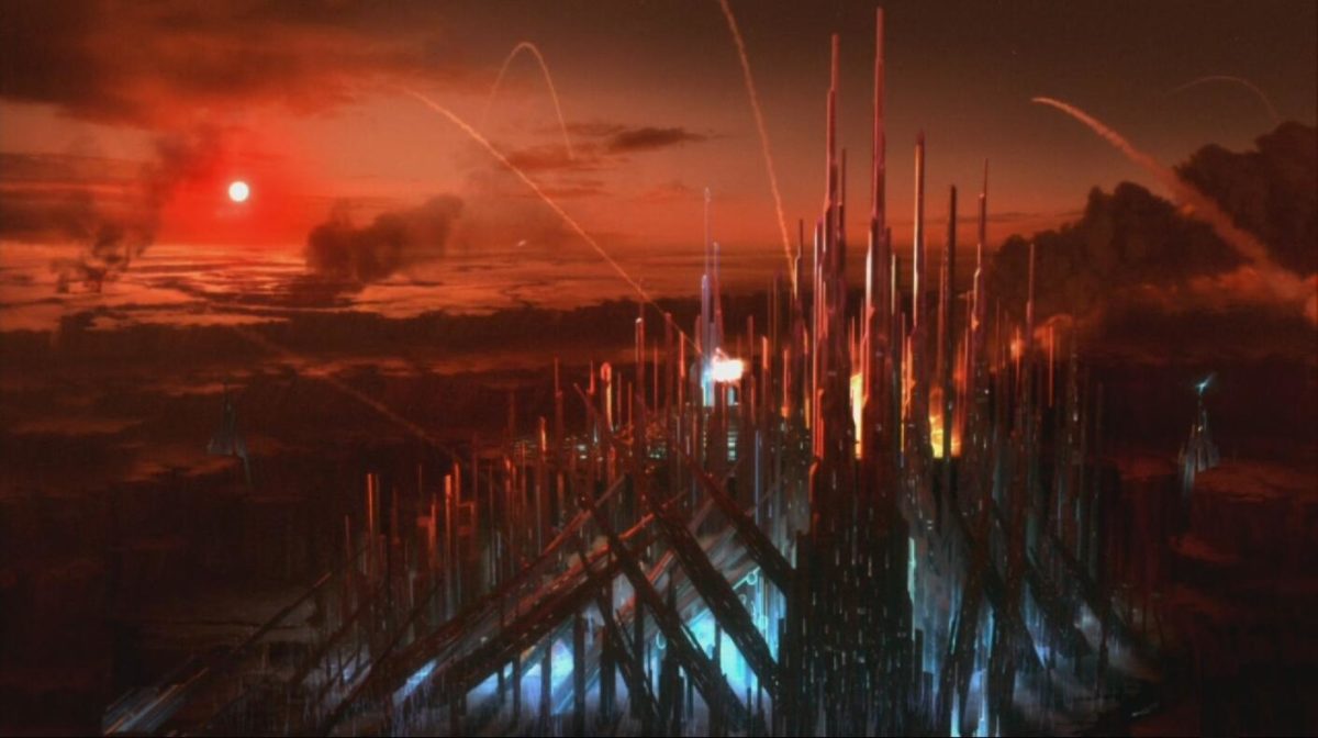 Krypton en la serie Smallville, específicamente la ciudad de Kandor 