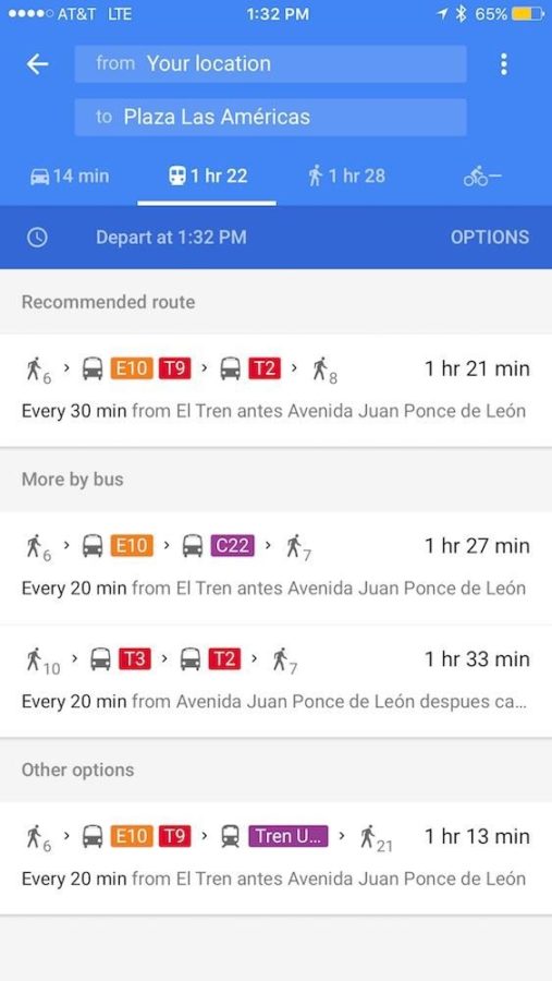Google Transit en Puerto Rico ATI