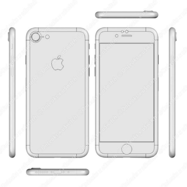Alegados diagramas iPhone 7