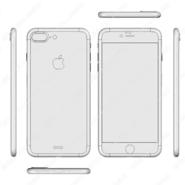 Alegados diagramas iPhone 7