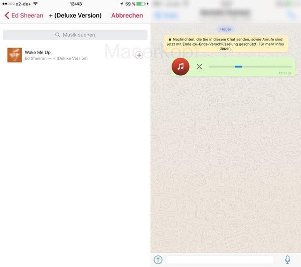 Compartir música en WhatsApp