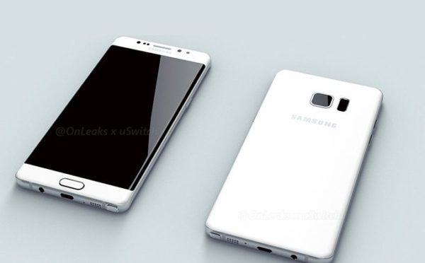 Samsung Galaxy Note 7 Edge render